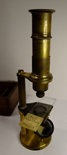 Antique brass microscope for sale  HIGH WYCOMBE