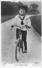Realeza Britânica - H.R.H. CARTÃO POSTAL FOTO Príncipe João de Gales bicicleta ~FOTO comprar usado  Enviando para Brazil