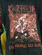 Camiseta Kreator Pleasure To Kill Tour negra básica unisex reimpresa S-5XL NH2684 segunda mano  Embacar hacia Argentina