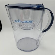 Epic Pure Water Filtration Jug Pitcher Blue Lid for sale  Shipping to South Africa