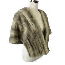 Mink stole gray for sale  Shipping to Ireland