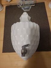 Vintage Fenton Milk Glass Lavabo Basin Tank w/Spout Lid Thumb Print 2pc. for sale  Shipping to South Africa