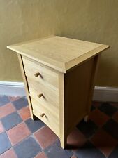 Used, Solid Oak 3 Drawer Bedside Chest Outlook International for sale  Shipping to South Africa