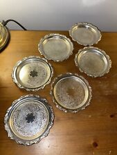 Silver plated coasters for sale  HARTLEPOOL