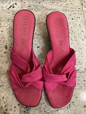 Sandalias de cuña rosa italiana para zapateros talla 10 segunda mano  Embacar hacia Argentina