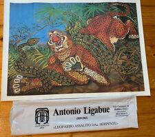 Ligabue litografia leopardo usato  Treviso
