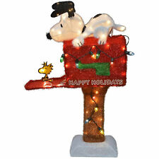 ProductWorks Peanuts Snoopy on The Mailbox Prelit Christmas Decoration (Damaged) for sale  Lincoln