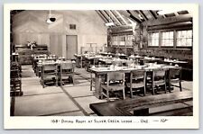 Silver Creek Falls Lodge Oregon~Rustic Dining Room~1940s RPPCPostcard for sale  Shipping to South Africa