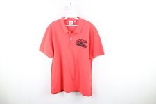 Camisa polo de golfe Lacoste Live masculina FR 7 EUA XL logotipo crocodilo grande colarinho rosa salmão comprar usado  Enviando para Brazil