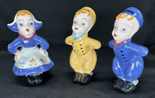 3 figuras de besos holandeses de porcelana vintage - tapas para pasteles de boda - 5"" de alto, usado segunda mano  Embacar hacia Mexico