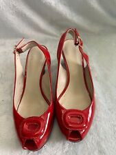 Clarks red patent for sale  WATFORD