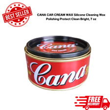 CANA CAR CREAM WAX cera de limpeza de silicone polimento proteger limpo brilhante, 7 oz, usado comprar usado  Enviando para Brazil