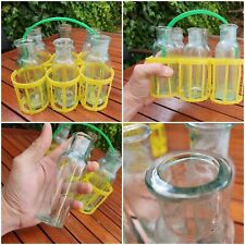 Antiguas botellas en miniatura con soporte para botella de cesta en jugo de pasas segunda mano  Embacar hacia Argentina
