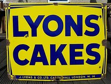 Lyons cakes enamel for sale  CROYDON