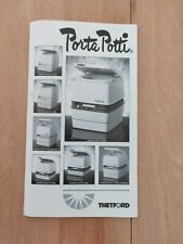 Thetford porta potti for sale  Shipping to Ireland