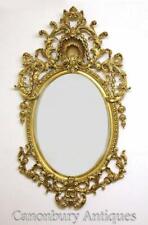 Espejo ovalado rococó grande - marco dorado francés Luis XVI segunda mano  Embacar hacia Argentina