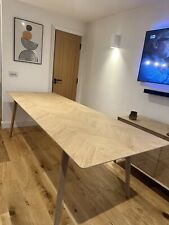 MESA DE COMEDOR SCANDI EXTENSIVA GALERÍA INTERIORES MILANO 6-8 ASIENTOS EN ROBLE segunda mano  Embacar hacia Argentina