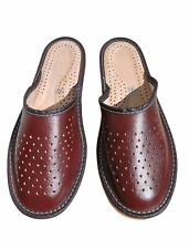 Usado, Chinelos marrons masculinos feitos à mão confortáveis indoor outdoor sandálias mulas para casa comprar usado  Enviando para Brazil
