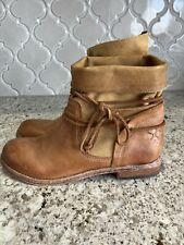 Used, Patricia Nash Women's Sabbia Brown Leather Pull On Biker Boots Size 7 for sale  Shipping to South Africa