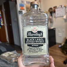 Botella de whisky de papel de aluminio Barclay's Black Label rara vintage Detroit Michigan segunda mano  Embacar hacia Argentina