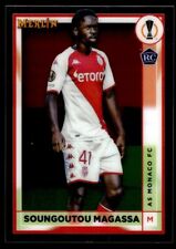 2022 Topps Merlin Chrome UEFA Soccer Soungoutou Magassa RC AS Monaco #19 comprar usado  Enviando para Brazil