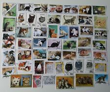Colección de estampillas de gatos (domésticas) - 100 a 500 estampillas diferentes  segunda mano  Embacar hacia Mexico