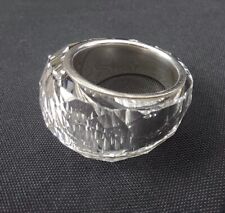 Anillo Swarovski Nirvana talla 58/8 plata cristalina corte redondo grande segunda mano  Embacar hacia Argentina