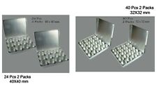 32 y 40 mm frasco de aluminio caja de exhibición de piedras preciosas estuche de 4 paquetes/64 piezas conjunto  segunda mano  Embacar hacia Argentina