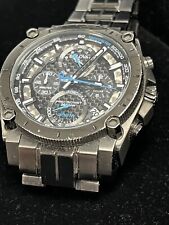 Relógio masculino Bulova Precisionist 98B229 quartzo mostrador preto aço inoxidável Gunmetal comprar usado  Enviando para Brazil
