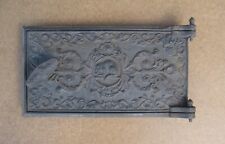 Antique cast iron door with frame for wood burning stove, used for sale  Shipping to South Africa