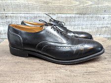 Sapato Oxford Masculino Johnston & Murphy Optima Couro Preto Ponta das Asas 14 D comprar usado  Enviando para Brazil