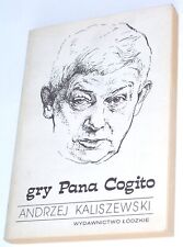Andrzej Kaliszewski: Gry pana Cogito. Łódź: Wydawnictwo Łódzkie 1990 na sprzedaż  PL