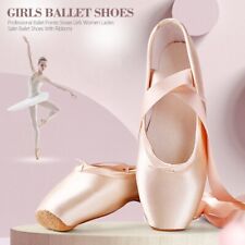 Professional Ballet Pointe Shoes Girls Ladies Ribbon Ballet Shoes Practice Shoes for sale  Shipping to South Africa