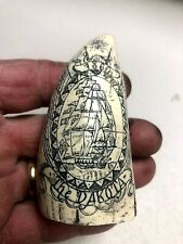 Scrimshaw reproduction tooth for sale  Rising Fawn