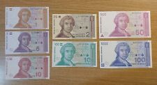 Croazia lotto banconote usato  Vo