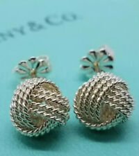 Tiffany & Co. 925 Sterling Silver Twist Love Knot Stud Earrings for sale  Burlingham