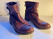 womens flat leather boots for sale  NORTHAMPTON