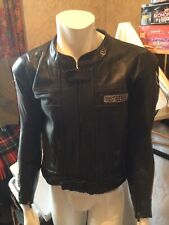 perforated leather motorcycle jacket for sale  CLECKHEATON