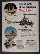 1973 RotorWay Scorpion Too Helicóptero impressão vintage anúncio comprar usado  Enviando para Brazil