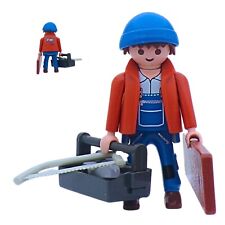 Playmobil figura mecánico con caja de herramientas y tabla de madera segunda mano  Embacar hacia Argentina