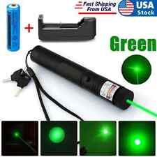 Usado, Caneta ponteiro laser verde 990 milhas 532nm recarregável 1mw feixe de lazer + bateria + carregador comprar usado  Enviando para Brazil