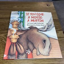If You Give a Moose a Muffin de Laura Numeroff 1991 HC DJ Laura Geringer Libro segunda mano  Embacar hacia Argentina