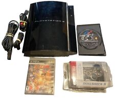 Used, Sony PlayStation 3 80GB Black Fat Console Backwards Compatible CECHE01 PS3 PS2 for sale  Shipping to South Africa