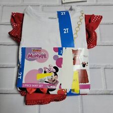 Juego de 3 piezas de falda roja y blanca de Disney Junior Minnie Mouse para niñas pequeñas talla 2T segunda mano  Embacar hacia Argentina