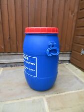 1xPlastic Barrel Red Screw Top Lid Water Butt Storage Barrel Feed Bin 35L for sale  SWADLINCOTE