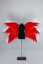 Disfraz de Halloween Harbin Hotel Lucifer Morningstar Cosplay rojo blanco alas de ángel, usado segunda mano  Embacar hacia Argentina