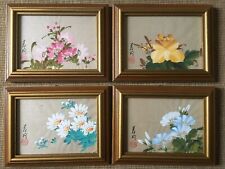Chinese watercolours silk for sale  HASTINGS