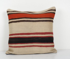 Cubierta de cojín cuadrado de lana orgánica hecha a mano, decoración de cojín de silla étnica, usado segunda mano  Embacar hacia Argentina