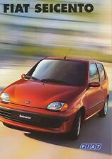 Fiat Seicento Prospekt 1998 2/98 D brochure prospekt emisyjny katalog broszura samochód na sprzedaż  Wysyłka do Poland