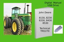 Tractor John Deere 8130 8230 8330 8430 8530 reparación técnica manual ver escritorio, usado segunda mano  Embacar hacia Argentina